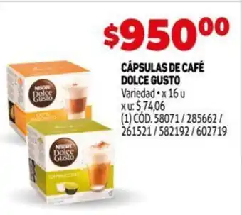 Makro Cápsulas de Café Dolce Gusto oferta