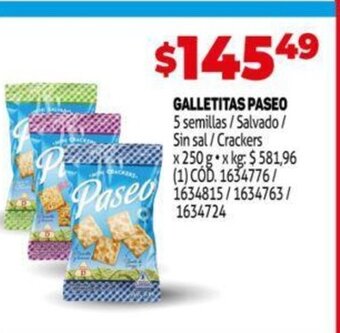 Makro Galletitas Paseo oferta
