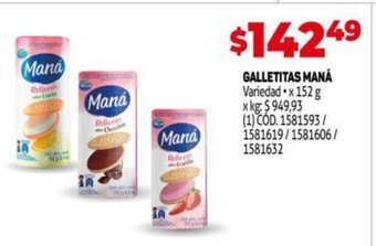Makro Galletitas Maná oferta