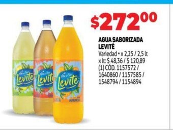Makro Agua Saborizada Levité oferta
