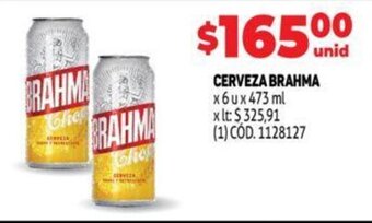 Makro Cerveza Brahma oferta