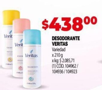 Makro Desodorante Veritas oferta
