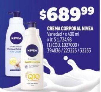 Makro Crema Corporal Nivea oferta