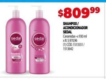 Makro Shampoo / Acondicionador Sedal oferta