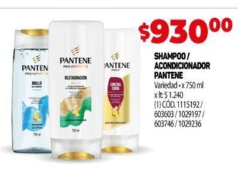 Makro Shampoo / Acondicionador Pantene oferta