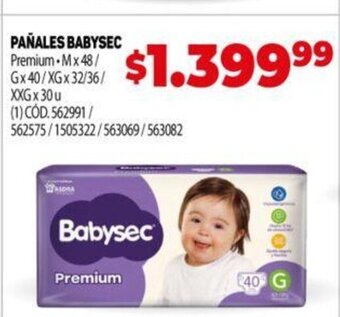 Makro Pañales Babysec oferta