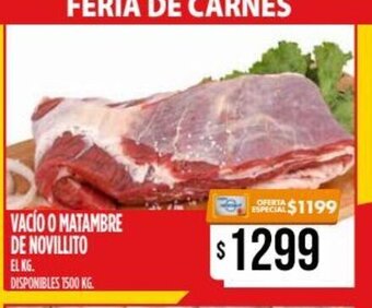 Supermercados Vea Vacío o Matambre de Novillito oferta