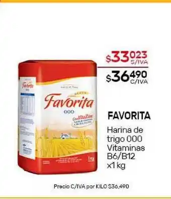 Nini Mayorista Favorita Harina de trigo 000 Vitaminas B6/B12 oferta
