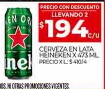 Supermercados DIA Cerveza En Lata Heineken x 473ml oferta