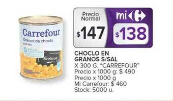 Carrefour Market Choclo en granos s sal oferta