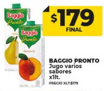 Supermayorista Vital Baggio pronto jugo varios sabores oferta