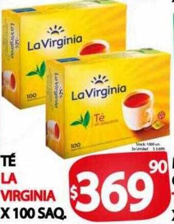 Supermercados Becerra Té la virginia oferta