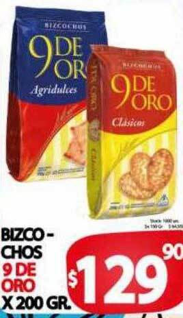 Supermercados Becerra Bizcochos 9 de oro oferta