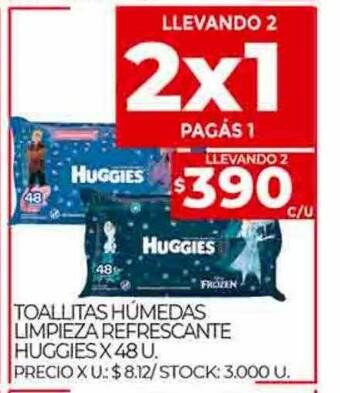 Supermercados DIA Toallitas húmedas limpieza refrescante huggies oferta