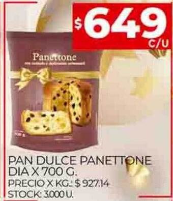 Supermercados DIA Pan dulce panettone dia oferta