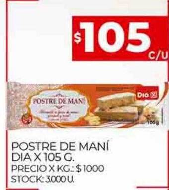 Supermercados DIA Postre de maní dia oferta