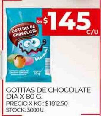 Supermercados DIA Gotitas de chocolate dia oferta