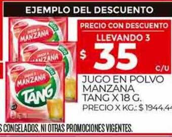 Supermercados DIA Jugo en polvo manzana tang oferta