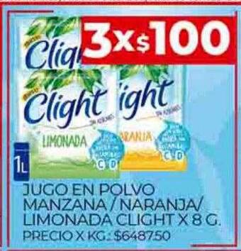 Supermercados DIA Jugo en polvo manzana naranja limonada clight oferta