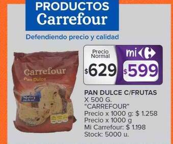 Carrefour Market Pan dulce c frutas oferta
