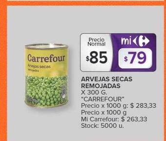 Carrefour Market Arvejas secas remojadas oferta
