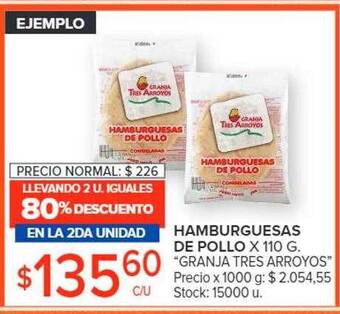 Carrefour Market Hamburguesa de pollo oferta