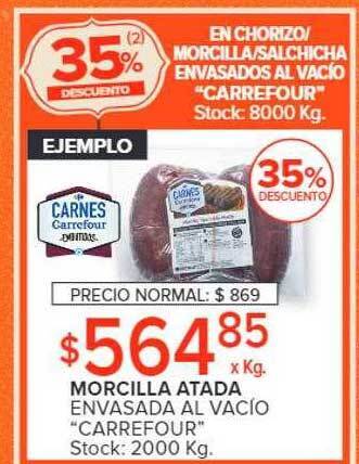 Carrefour Market Morcilla atada oferta