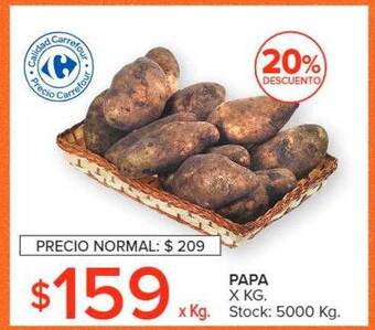 Carrefour Market Papa 20% descuento oferta