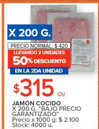 Carrefour Market Jamón cocido oferta