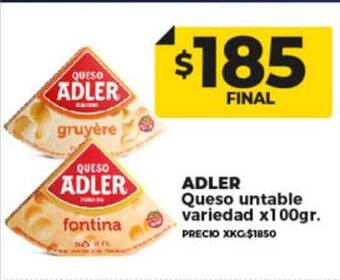 Supermayorista Vital Adler queso untable variedad oferta