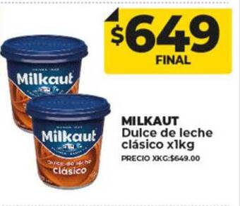 Supermayorista Vital Milkaut dulce de leche clásico oferta