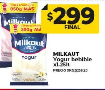 Supermayorista Vital Milkaut yogur bebible oferta