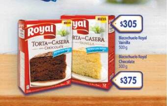 La Gallega Supermercados Bizcochuelo royal vainilla bizcochuelo royal chocolate oferta