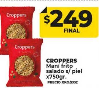 Supermayorista Vital Croppers maní frito salado s piel oferta