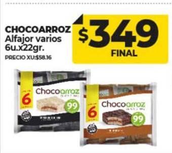 Supermayorista Vital Chocoarroz alfajor varios oferta