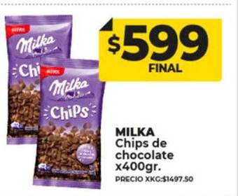 Supermayorista Vital Milka chips de chocolate oferta