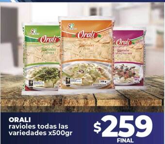 Supermayorista Vital Orali ravioles todas las variedades oferta