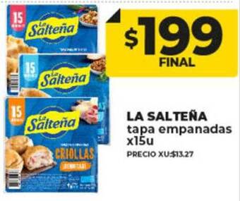 Supermayorista Vital La salteña tapa empanadas oferta