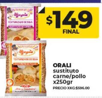 Supermayorista Vital Orali sustituto carne pollo oferta
