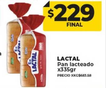 Supermayorista Vital Lactal pan lacteado oferta