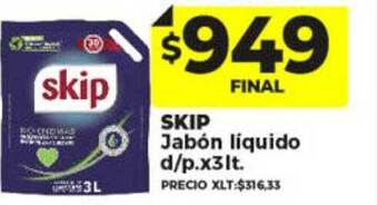 Supermayorista Vital Skip jabón liquido oferta