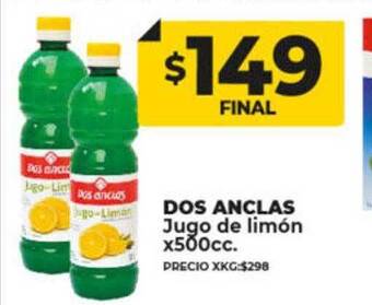 Supermayorista Vital Dos anclas jugo de limón oferta