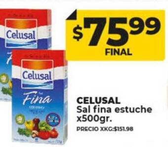Supermayorista Vital Celusal sal fina estuche oferta