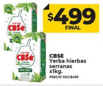 Supermayorista Vital Cbse yerba hierbas serranas oferta