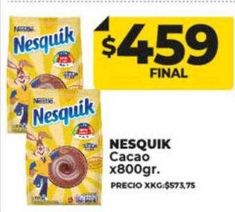 Supermayorista Vital Nesquik cacao oferta