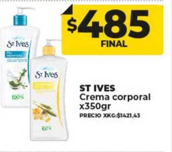 Supermayorista Vital St ives crema corporal oferta