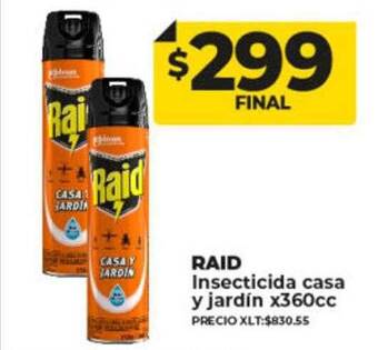 Supermayorista Vital Raid insecticida casa y jardin oferta