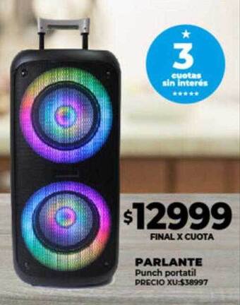 Supermayorista Vital Parlante punch portatil oferta