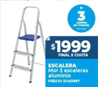 Supermayorista Vital Escalera mor 3 escaleras aluminio oferta
