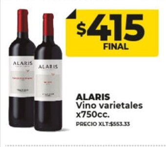 Supermayorista Vital Alaris Vino varietales oferta